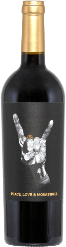 12,95 € Бесплатная доставка | Красное вино Ego Peace Love сухой D.O. Jumilla Испания Monastrell бутылка 75 cl