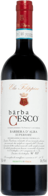 27,95 € Kostenloser Versand | Rotwein Elio Filippino Bärba Cesco Superiore Trocken D.O.C. Barbera d'Alba Piemont Italien Barbera Flasche 75 cl