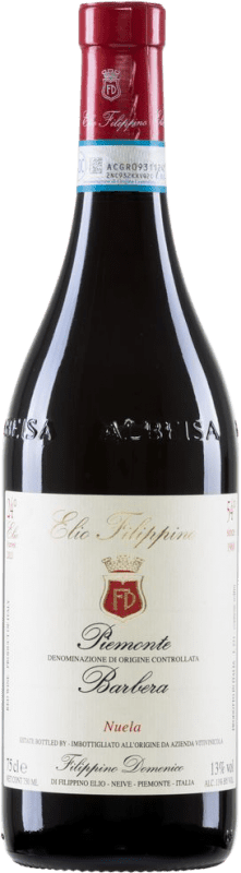 14,95 € Kostenloser Versand | Rotwein Elio Filippino Nuela Trocken I.G.T. Grappa Piemontese Piemont Italien Barbera Flasche 75 cl