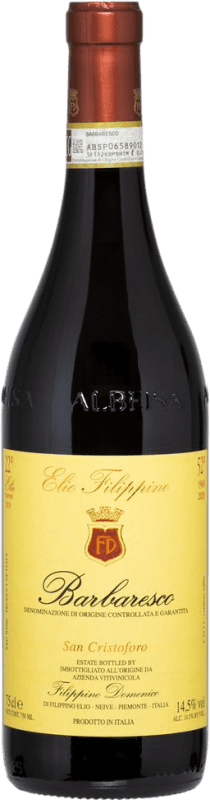 27,95 € 送料無料 | 赤ワイン Elio Filippino San Cristoforo ドライ D.O.C.G. Barbaresco ピエモンテ イタリア Nebbiolo ボトル 75 cl