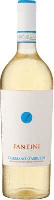 8,95 € Envío gratis | Vino blanco Fantini Seco D.O.C. Trebbiano d'Abruzzo Abruzzo Italia Trebbiano Botella 75 cl