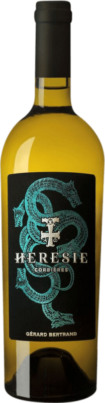 21,95 € 免费送货 | 白葡萄酒 Gérard Bertrand Héresie A.O.C. Languedoc 朗格多克 - 鲁西荣 法国 Garnacha — 歌海娜, Roussanne — 鲁萨娜, Marsanne — 马尔萨讷 75 cl
