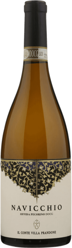 13,95 € Envío gratis | Vino blanco Il Conte Villa Prandone Navicchio Il Conte Seco D.O.C. Offida Marche Italia Pecorino Botella 75 cl