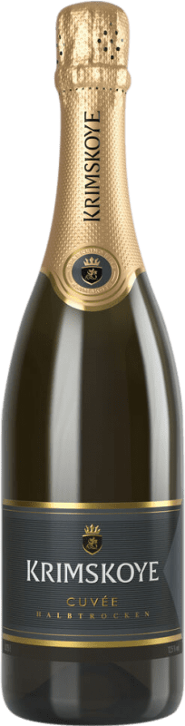 19,95 € Envío gratis | Espumoso blanco Krimskoye Weiß Semi-Seco Semi-Dulce Moldavia, República Sauvignon Blanca, Rkatsiteli Botella 75 cl