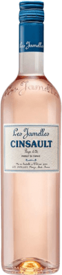 9,95 € Spedizione Gratuita | Vino rosato Les Jamelles Rosé Secco A.O.C. Languedoc Linguadoca-Rossiglione Francia Cinsault Bottiglia 75 cl