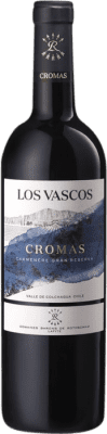 24,95 € Free Shipping | Red wine Los Vascos Cromas Dry Grand Reserve I.G. Valle Central Central Valley Chile Carmenère Bottle 75 cl