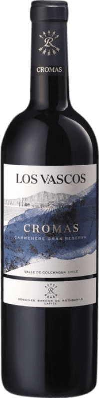 24,95 € Бесплатная доставка | Красное вино Los Vascos Cromas сухой Гранд Резерв I.G. Valle Central Центральная долина Чили Carmenère бутылка 75 cl
