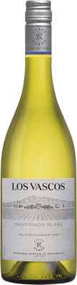 14,95 € Envío gratis | Vino Blanco Los Vascos I.G. Valle de Colchagua Valle de Colchagua Chile Sauvignon Botella 75 cl