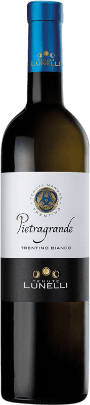 16,95 € Envio grátis | Vinho branco Lunelli Pietragrande Bianco Seco D.O.C. Trentino Trentino Itália Chardonnay, Sauvignon Branca Garrafa 75 cl