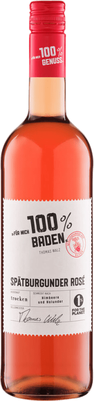 6,95 € Бесплатная доставка | Розовое вино Markgräfler Trocken — Сухое Rosé — Розе I.G. Baden Baden Германия Pinot Noir — Пино Нуар Бутылка 75 cl