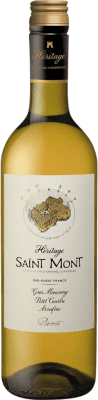 13,95 € Envío gratis | Vino blanco Plaimont Héritage Saint-Mont Blanc Seco Francia Gros Manseng, Petit Corbu Botella 75 cl