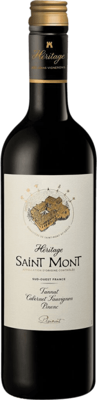 9,95 € Envío gratis | Vino tinto Plaimont Héritage Saint-Mont Rouge Francia Cabernet Sauvignon, Tannat Botella 75 cl