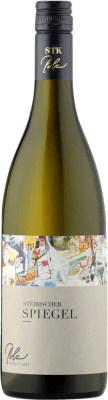 12,95 € Envío gratis | Vino Blanco Polz Spiegel Riesling Sauvignon Blanc Trocken — Seco Cuvée D.A.C. Vulkanland Steiermark Austria Riesling, Sauvignon 75 cl
