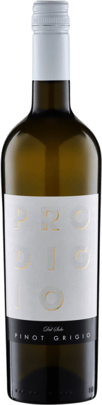 9,95 € Spedizione Gratuita | Vino bianco Prodigio del Sole Secco I.G.T. Puglia Puglia Italia Pinot Grigio Bottiglia 75 cl