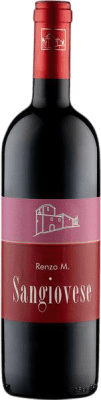 6,95 € Envío gratis | Vino tinto Renzo Masi Seco I.G.T. Toscana Toscana Italia Sangiovese Botella 75 cl