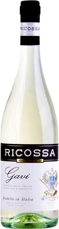 9,95 € 免费送货 | 白葡萄酒 Cantine di Ricossa Seco — 干型 D.O.C.G. Cortese di Gavi 皮埃蒙特 意大利 Cortese — 科尔泰塞 75 cl