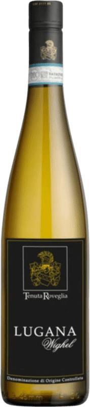 13,95 € Envío gratis | Vino blanco Roveglia Wighel D.O.C. Lugana Lombardia Italia Trebbiano di Lugana Botella 75 cl