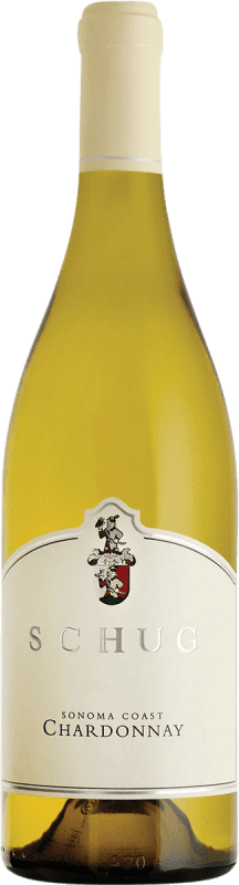 48,95 € Kostenloser Versand | Weißwein Schug Seco — Trocken I.G. Sonoma Coast Kalifornien Vereinigte Staaten Chardonnay 75 cl
