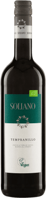 10,95 € Free Shipping | Red Wine Soliano Seco — Dry I.G.P. Vino de la Tierra de Castilla Castilla la Mancha Spain Tempranillo, Cencibel Eco — Organic 75 cl