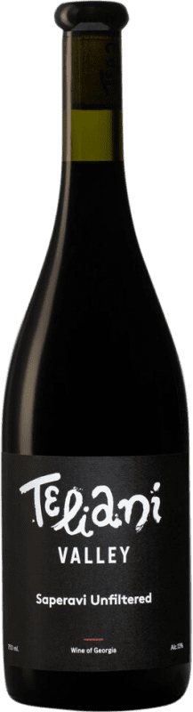 19,95 € Envio grátis | Vinho tinto Teliani Valley Unfiltered Seco Georgia Saperavi Garrafa 75 cl