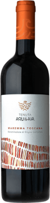 14,95 € Envio grátis | Vinho tinto Tenuta Aquilaia Seco D.O.C. Maremma Toscana Itália Sangiovese, Petit Verdot Garrafa 75 cl