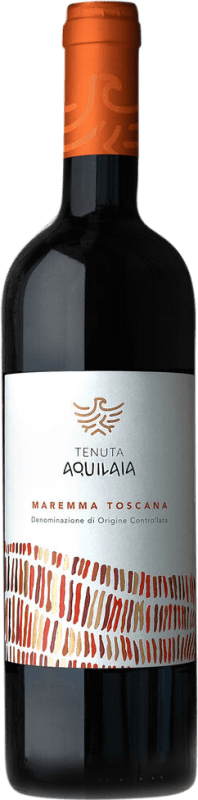 14,95 € Envio grátis | Vinho tinto Tenuta Aquilaia Seco D.O.C. Maremma Toscana Itália Sangiovese, Petit Verdot Garrafa 75 cl
