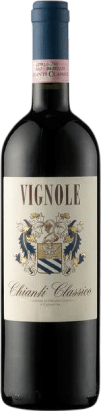 21,95 € 送料無料 | 赤ワイン Vignole Seco — 辛口 クラシック D.O.C.G. Chianti トスカーナ イタリア Merlot — メルロー, Sangiovese — サンジョヴェーゼ 75 cl