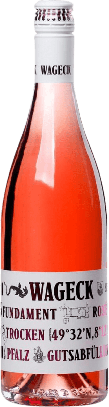 10,95 € Spedizione Gratuita | Vino rosato Wageck Cuvée Fundament Rosé Secco Q.b.A. Pfälz PFALZ Germania Bottiglia 75 cl