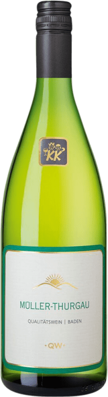 12,95 € Envío gratis | Vino Blanco Kiechlinsbergen Trocken — Seco I.G. Baden Baden Alemania Müller-Thurgau Botella 1 L