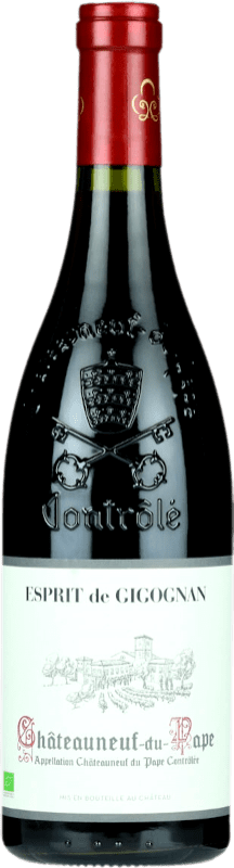 47,95 € Envoi gratuit | Vin Rouge Château Gigognan. Esprit A.O.C. Châteauneuf-du-Pape Rhône France Syrah, Garnacha — Grenache Bouteille 75 cl