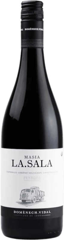 7,95 € Spedizione Gratuita | Vino Rosso Domènech Vidal Masia La Sala D.O. Penedès Spagna Tempranillo, Garnacha — Grenache, Cabernet Sauvignon 75 cl