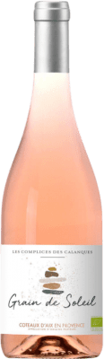 18,95 € Free Shipping | Rosé wine Les Complices des Calanques. Grain de Soleil A.O.C. Coteaux d'Aix-en-Provence Provence France Syrah, Grenache, Cabernet Sauvignon Bottle 75 cl