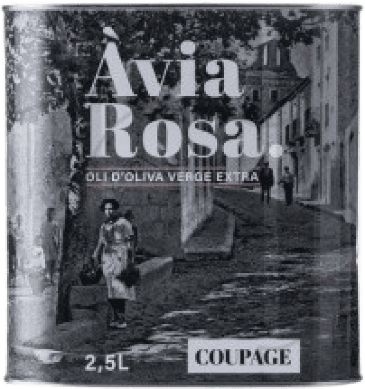 62,95 € 送料無料 | オリーブオイル Oli Àvia Rosa Coupage — クパージュ, EVOO エキストラバージン スペイン スペシャル缶 2,5 L