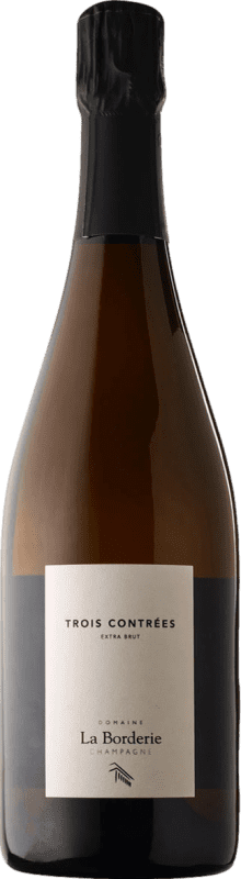 51,95 € Envio grátis | Espumante Branco Domaine la Borderie. Trois Contrées Brut — Bruto Grande Reserva A.O.C. Champagne Champagne França Pinot Noir, Chardonnay, Pinot Branco 75 cl