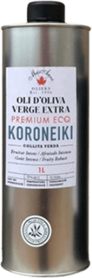 45,95 € Envío gratis | Aceite de Oliva Mas Auró AOVE Virgen Extra España Koroneiki Lata Especial 1 L