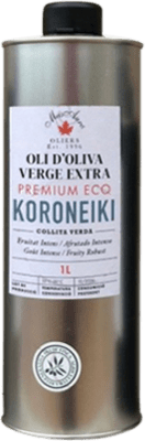 45,95 € Бесплатная доставка | Оливковое масло Mas Auró Испания Koroneiki Большая банка 1 L