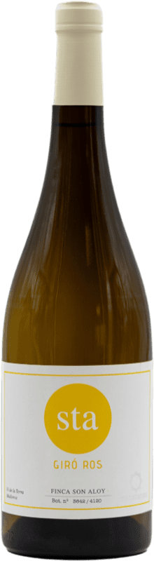 16,95 € Envío gratis | Vino blanco Santa Catarina Sta D.O. Binissalem Mallorca España Giró Ros Botella 75 cl