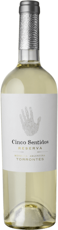 13,95 € Spedizione Gratuita | Vino bianco Finca Algarve Cinco Sentidos Riserva I.G. Mendoza Mendoza Argentina Torrontés Bottiglia 75 cl