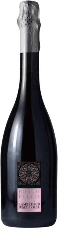 5,95 € Spedizione Gratuita | Spumante rosato Borgofulvia Rosado Dolce I.G.T. Emilia Romagna Emilia-Romagna Italia Lambrusco Bottiglia 75 cl