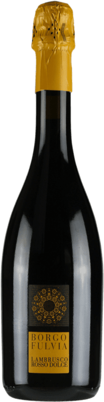 6,95 € Envío gratis | Espumoso Tinto Borgofulvia Dulce I.G.T. Emilia Romagna Emilia-Romagna Italia Lambrusco 75 cl