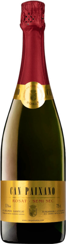 7,95 € 免费送货 | 玫瑰气泡酒 Can Paixano. Rosat 半干半甜 西班牙 Tempranillo, Carignan, Trepat 瓶子 75 cl