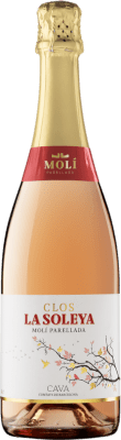10,95 € 免费送货 | 桃红起泡酒 Molí Parellada Clos la Soleya Brut — 起泡酒 干型 D.O. Cava 西班牙 Trepat — 特雷帕特 75 cl