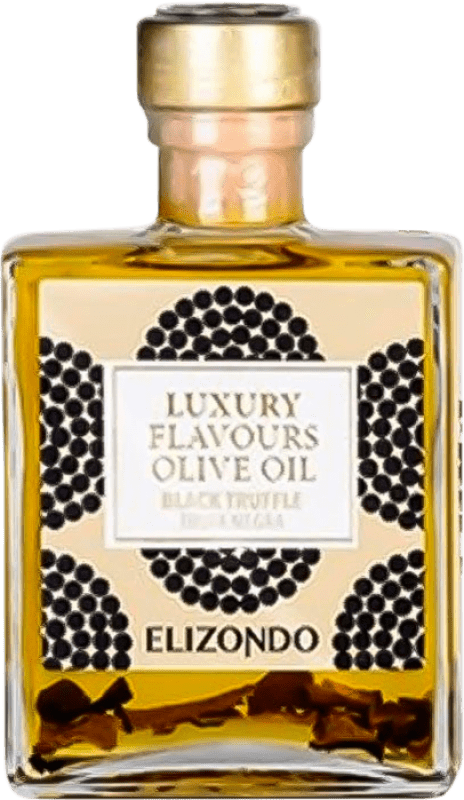 10,95 € Envío gratis | Aceite de Oliva Elizondo Luxury — Lujo España Botellín 20 cl Trufa Negra