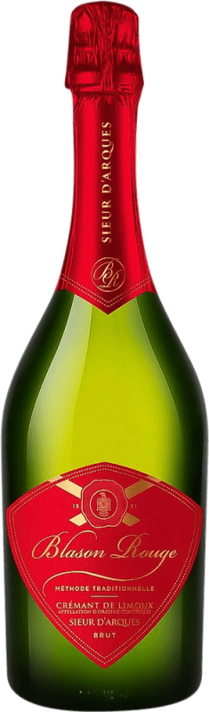 19,95 € Kostenloser Versand | Rosé Sekt Sieur d'Arques Blasson Rouge Rose A.O.C. Crémant de Limoux Frankreich Spätburgunder, Chardonnay, Chenin Weiß, Mauzac Flasche 75 cl