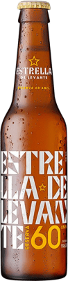 85,95 € 免费送货 | 盒装24个 啤酒 Estrella de Levante 预订 巴伦西亚社区 西班牙 三分之一升瓶 33 cl