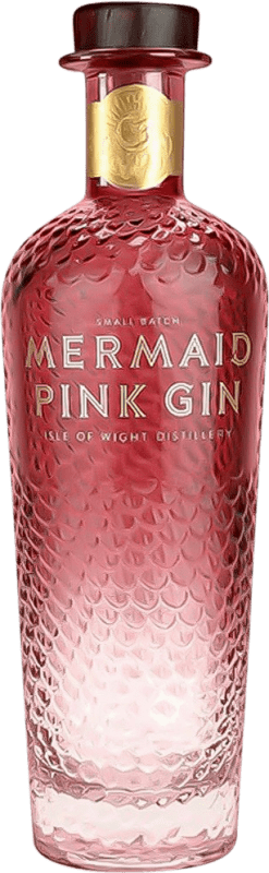 49,95 € Spedizione Gratuita | Genever Gin Mermaid Small Batch, Pink — Rosato Regno Unito 70 cl