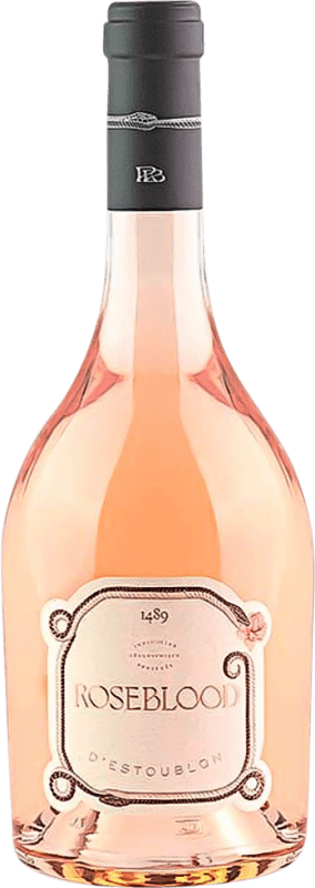 28,95 € Free Shipping | Rosé wine Roseblood. D'Estoublon Rosé Piemonte France Grenache, Cinsault, Tibouren Bottle 75 cl