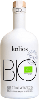 33,95 € Envío gratis | Aceite de Oliva Chorio. Kalios Bio Vidrio España Koroneiki Botella Medium 50 cl