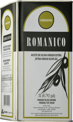 42,95 € 送料無料 | オリーブオイル Actel Románico EVOO エキストラバージン カタロニア スペイン Arbequina — アルベキーナ スペシャル缶 3 L