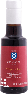8,95 € Envio grátis | Vinagre Casa de Alba Reserva D.O. Jerez-Xérès-Sherry Andaluzia Espanha Garrafinha 25 cl